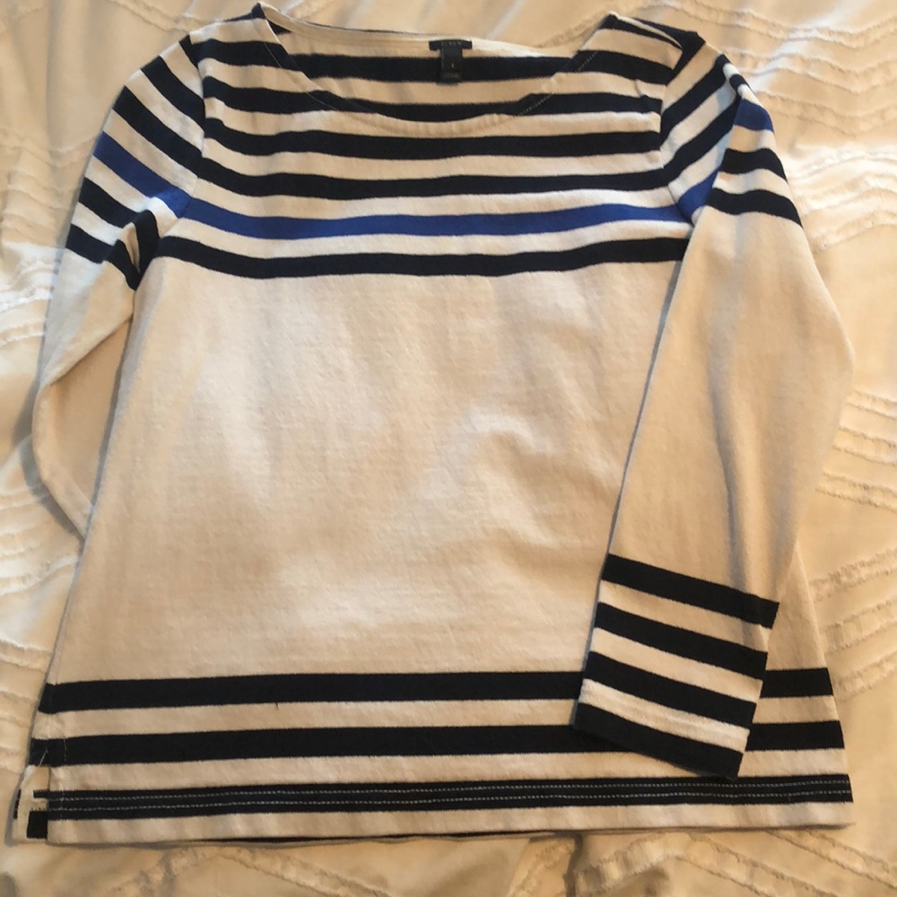 J crew striped shirt